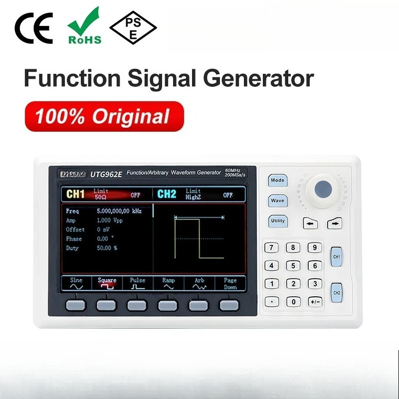 Dual Channel Arbitrary Waveform Function Generator 60Mhz - Generatore di Segnali Funzionali UTG932E UTG962E